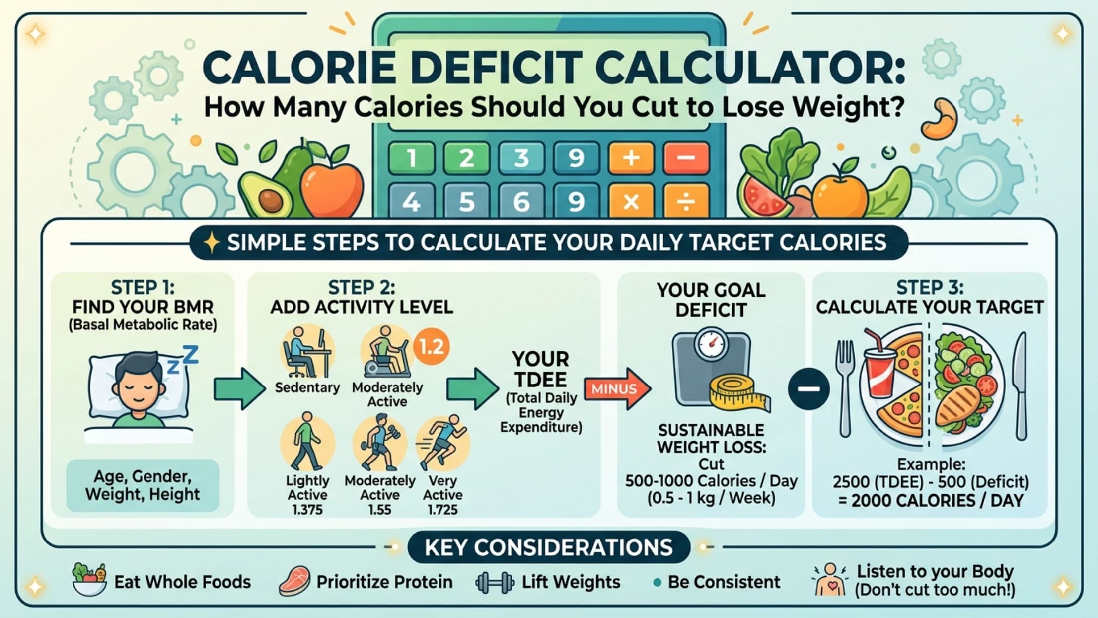 Calorie Deficit Calculator: How Many Calories Should You Cut to Lose Weight?