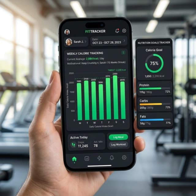 Track step - Monitor your nutrition goals